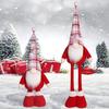 Cute Christmas Telescopic Doll Ornaments Red Merry Christmas Decoration  Xmas Festival Decor