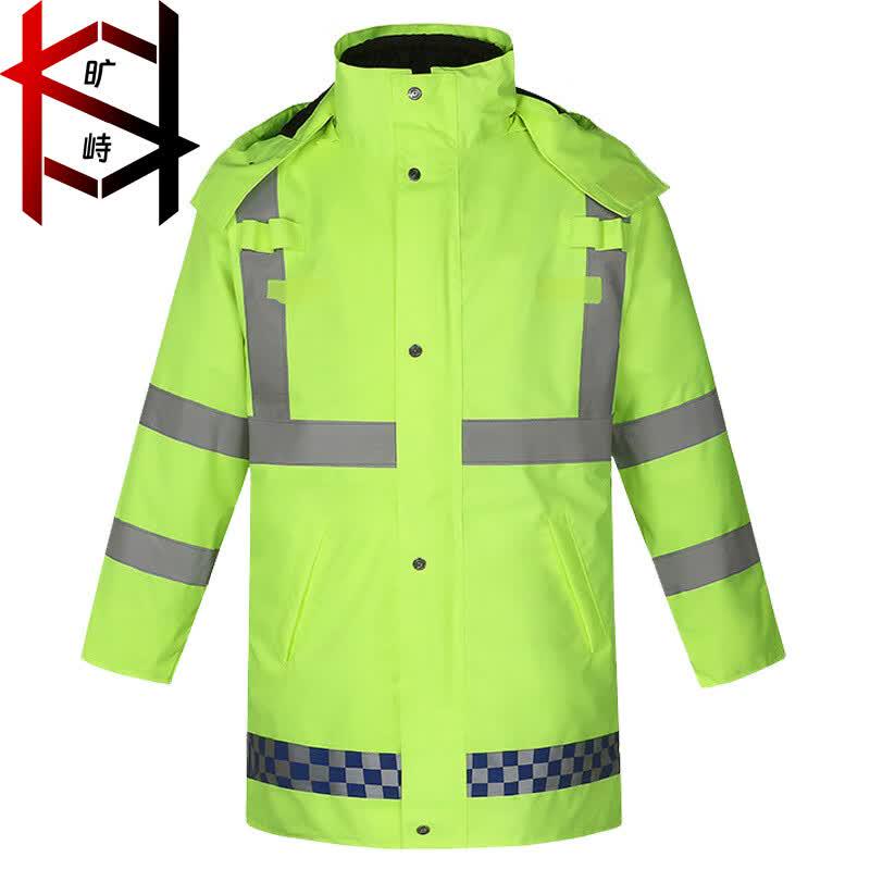 High-Visibility Padded Winter Outdoor Duty Jacket M флуоресцентный зеленый
