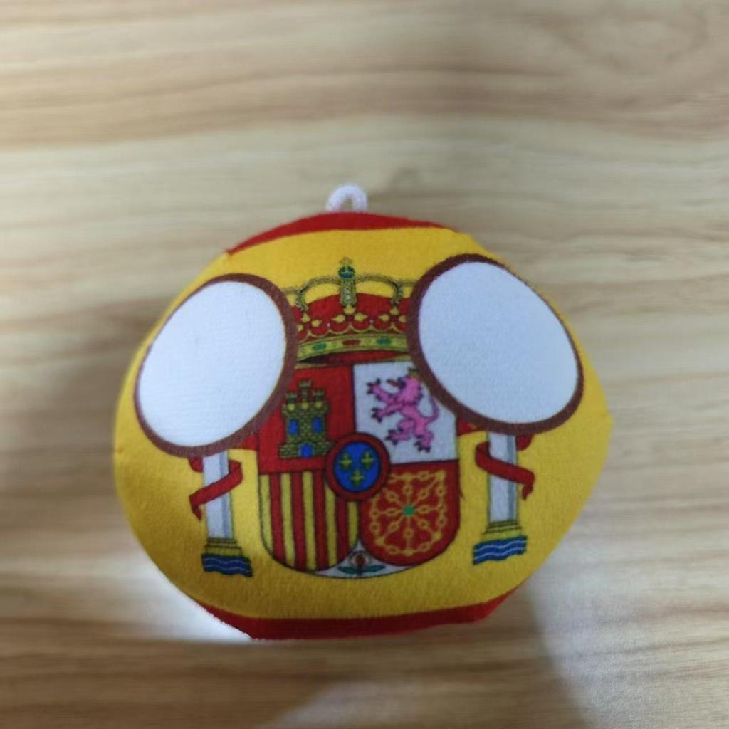 10cm Polandball Plysjleketøy Storbritannia Ukraina Tyskland Countryball Utstoppet Dukke Dekorasjon