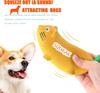 Dog Squeaky Chew Toys Durable Banana Shape Pet Puppy Chewing Toy Suitable for Small Medium Dogs Training and Entertaining