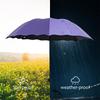 Magischer Faltbarer Regenschirm mit Regenwassermuster Winddichter und Sonnenschirm Outdoor-Sport UV-Schutz Schirm