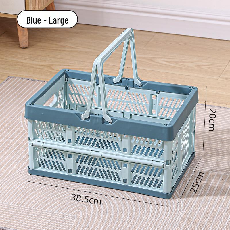 Collapsible Multi-use Basket for Groceries, Picnics, Fruits, Vegetables, and Storage