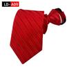 Ruifeng Men's 8cm Elastic Tie - Easy Pull, Formal Wedding or Business Wear