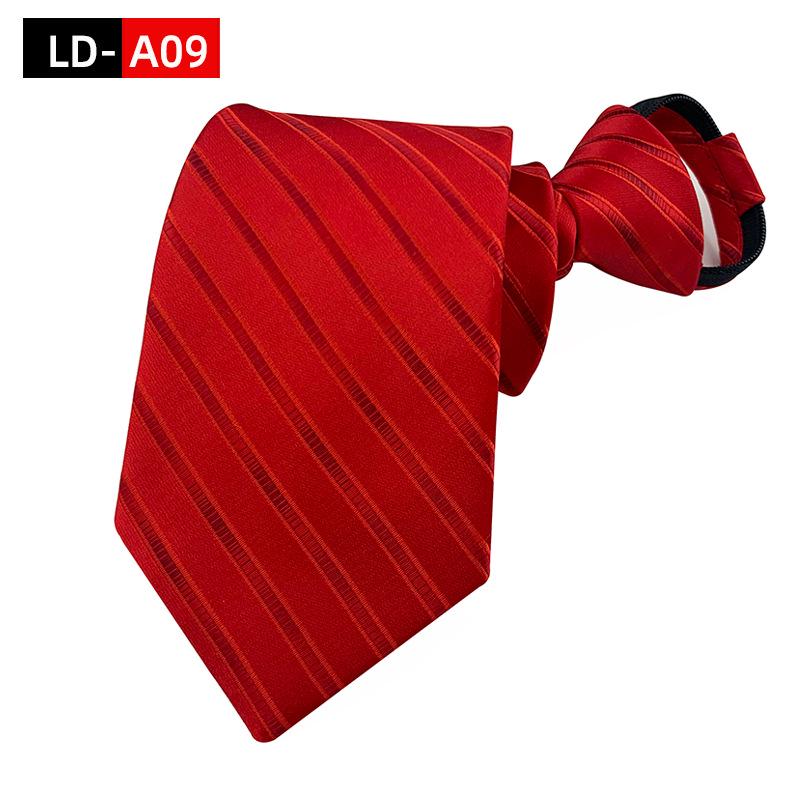Ruifeng Men's 8cm Elastic Tie - Easy Pull, Formal Wedding or Business Wear