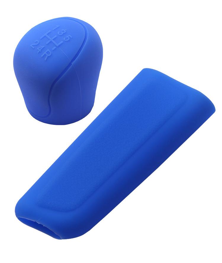 Silicone Car Gear Shift Knob Cover Shell Pink 5 6-speed Non-Slip Grip Handle Protective Covers Manual Car Interior Accessories