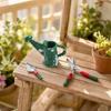 3 Pieces Miniature Gardening Set with Trowel and Shears Detailed Small Metal Dollhouse Garden Tools