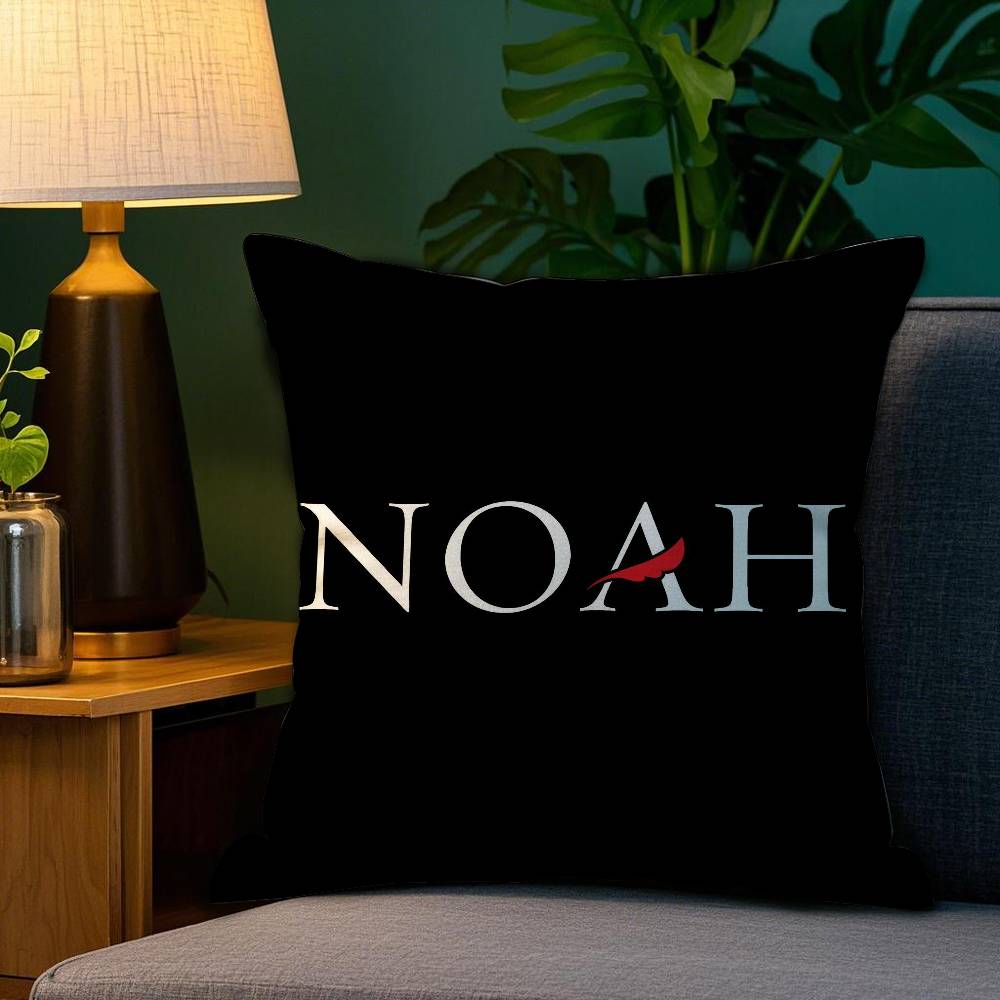 N-NOAH-HH Kissenbezug Anti-Milben Kissenbezug Unsichtbarer Reißverschluss Seidiger Kurzer Plüsch Sofakissenbezug