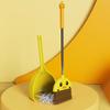 Children's Broom & Dustpan Combination Cartoon Little Yellow Duck Pattern Light Broom And Dustpan Floor Cleaning