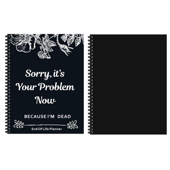 End of Life Planner Notizbuch A4 Größe 73 Blatt Dickes Papier Kompakt