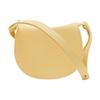 Burberry Rocking Horse Logo Embossed Flap Closure Calfskin Saddle Bag Women Handbags Daffodil-Yellow 80811631