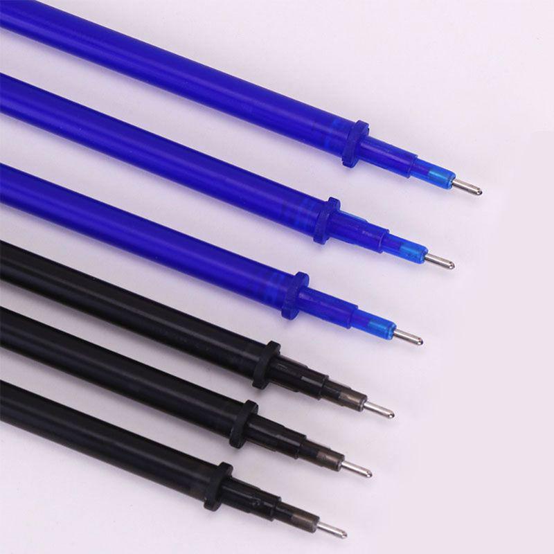 100 Stück Löschbarer Stift Nachfüllmine 0,5 mm Blaue/Schwarze Tinte Schreibstifte Geschenk für Studenten Schreibwaren