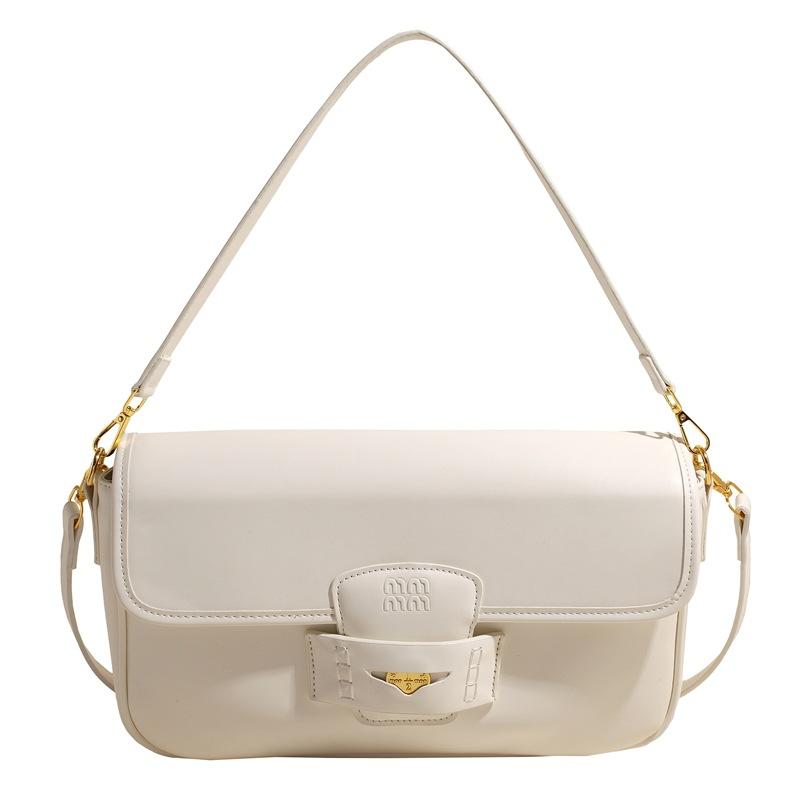 

Flip handbag underarm bag women s new high-end simple large-capacity fashion shoulder bag messenger women s bag белый