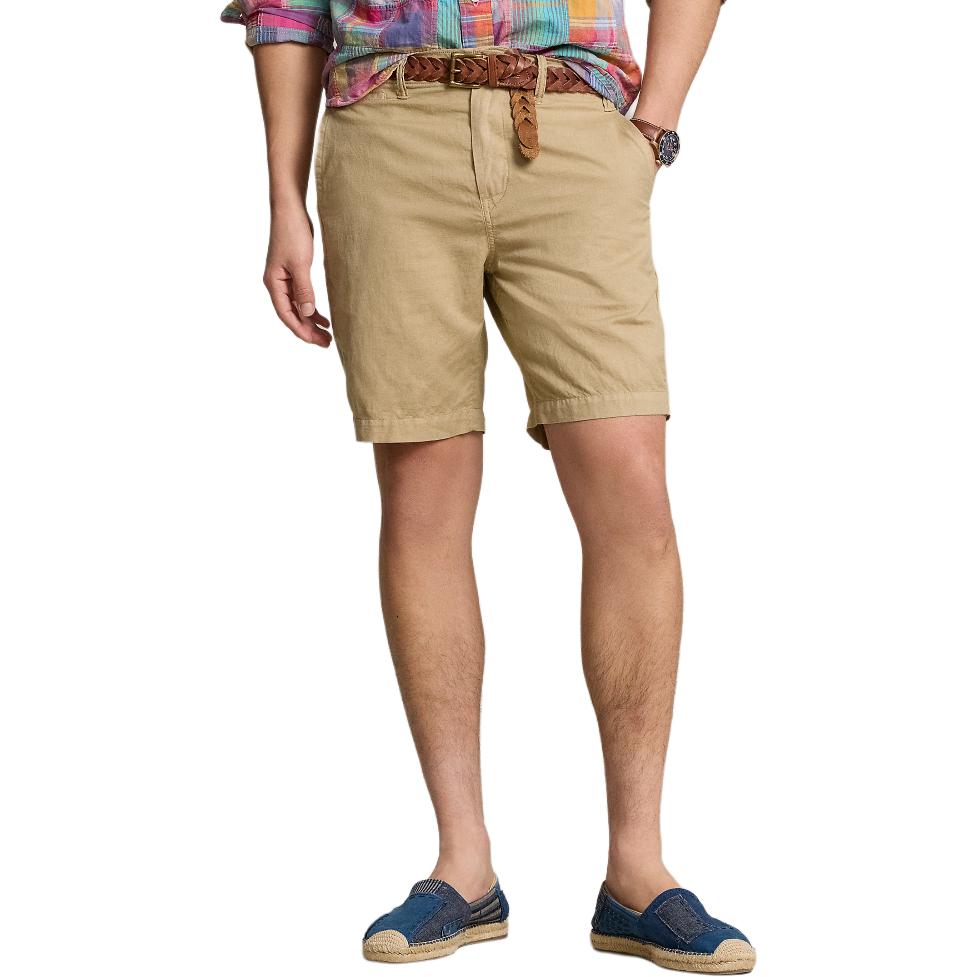Polo Ralph Lauren cotton-linen blend chino shorts MNPOSHO14G20452-250