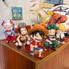 Hot 5Pcs/set One Piece Anime Figure Luffy Zoro Sanji Ace Yamato Figure Big Laugh Luffy Pvc Model Doll Collection Toy Gifts