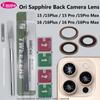 Sapphire Glass Back Camera Lens For iPhone 14 Pro Max 16 15 Plus 17 Air Rear Camera Repairing Parts With 3M Adhesive + Tools