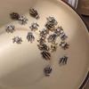 5Pcs/set Manicure Material Halloween Spider Nail Decorations  Nail Salon