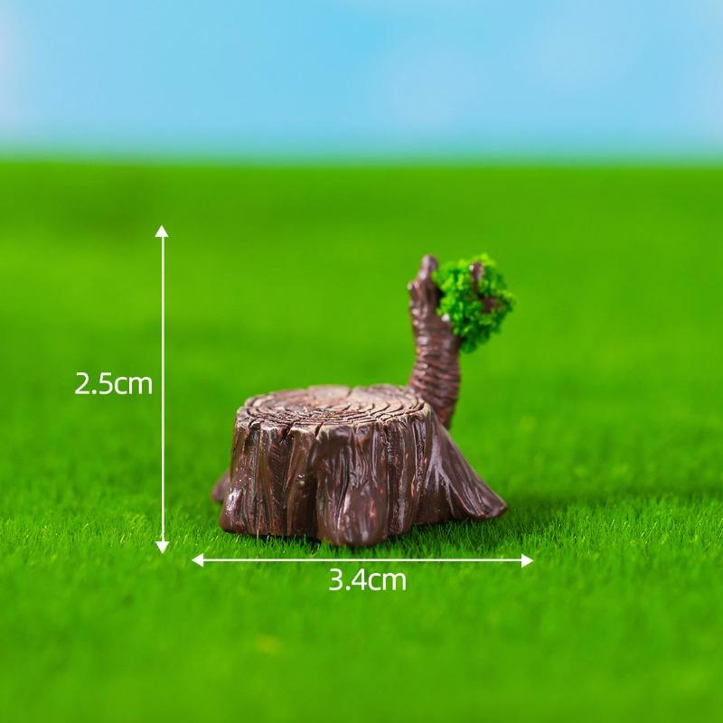 Micro-landscape Simulation of Green Trees Flowers Moss Horticultural Ecology Bottle-making, Scene Decorations Accessories, and Small Ornaments