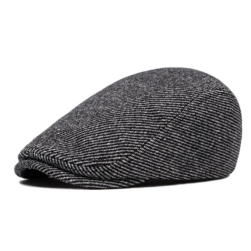 Beretă Bărbați Toamnă Iarnă Gros Călduț Twill Retro Forward Cap British Cap Paintsman's Cap