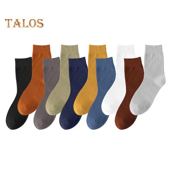 1 pár pánských ponožek Střední trubice Bez zápachu Odolné proti opotřebení Jednobarevná Vysoká elasticita Protiskluzová Prodyšná Měkká absorbce potu Protisrážlivá Sportovní Bavlna