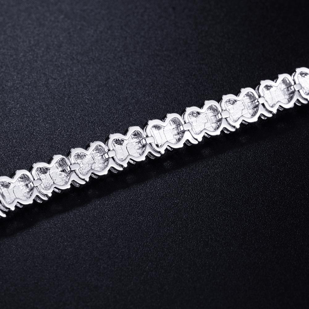 Copper Tennis Bracelet Fashion Design Trend Hollow Jewelry Amazon Explosion Panyu Jewelry Source Factory Wholesale