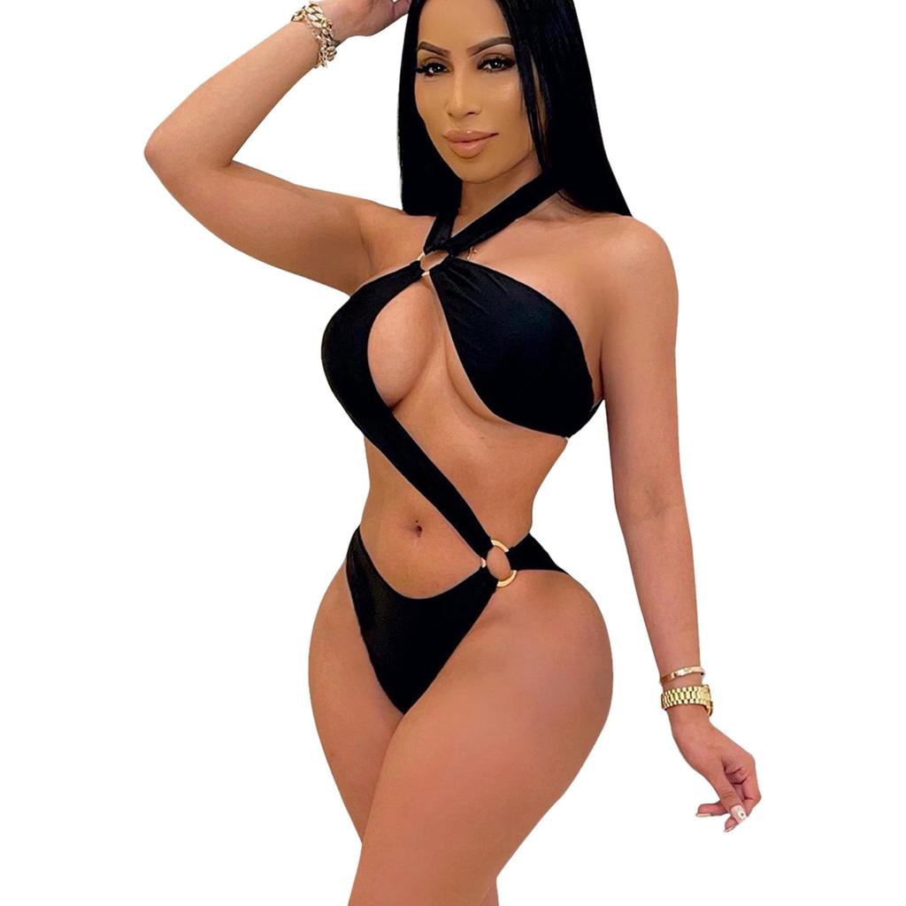 2024 Summer Halterneck Sexy One-Piece Beach Bikini