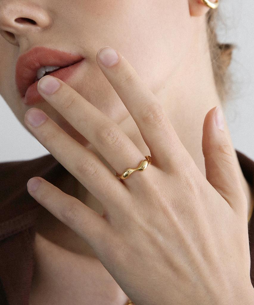 Lazydawn Rough Wave Ring R028