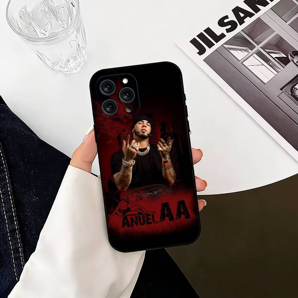 

Реальный Hasta La M-Muerte Anuel Чехол для телефона для iPhone 17, 16, 15, 14, 13, 12, 11 Plus, Pro Max, Другие Мягкий Черный Чехол iPhone17air