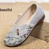 Breathable Embroidered Flats for Women: New Style for Middle-Aged and Elderly