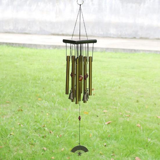 Wind Chime for Outside Butterfly/Horse/Fan/Ship Metal Tube Windchime for Patio Yard Porch Hanging Decoration Housewarming Gift for Men Women