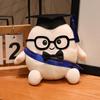25cm Kawaii Dr.Egg Plush Toy Cute Stuffed Soft Lovely Eggs Cosplay Doctorial Hat Plush Doll Graduation Ceremony Gifts Home Decor