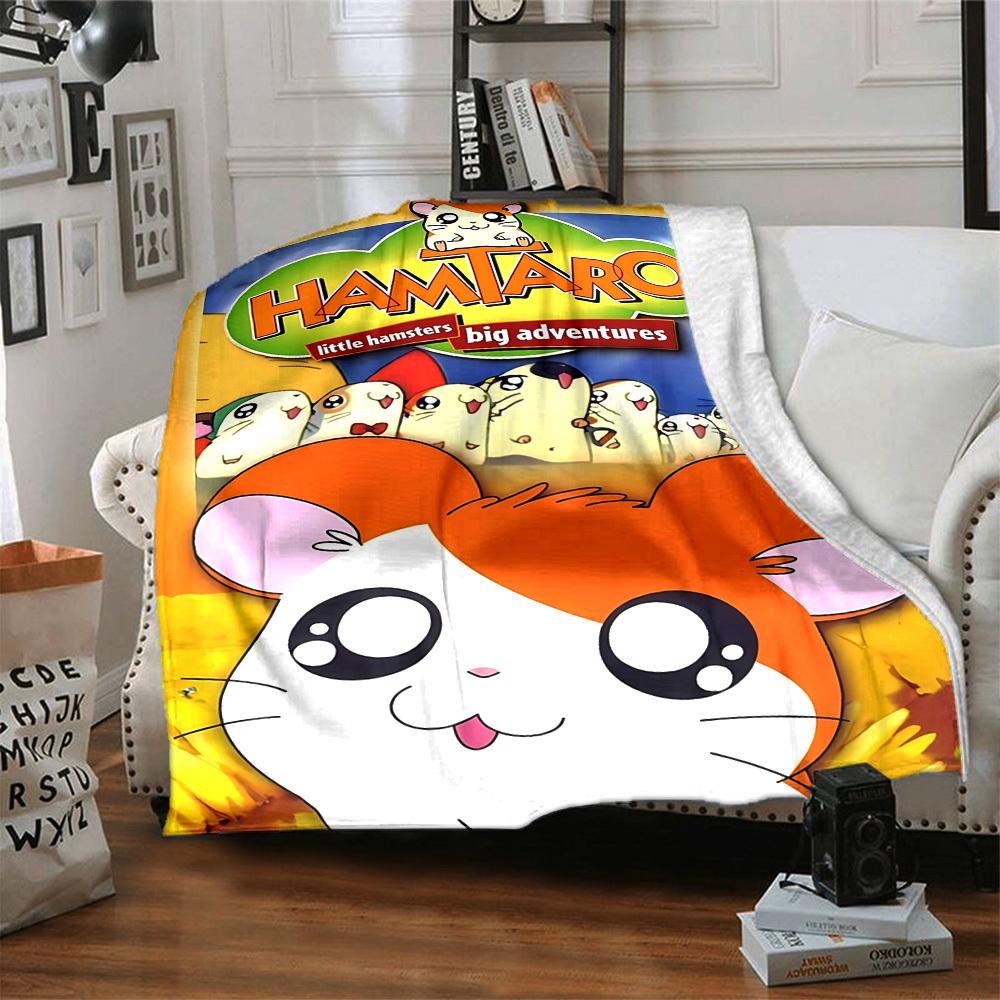 1 Stück Hamtaro Decke Vielseitig für Sofa, Büro, Bett