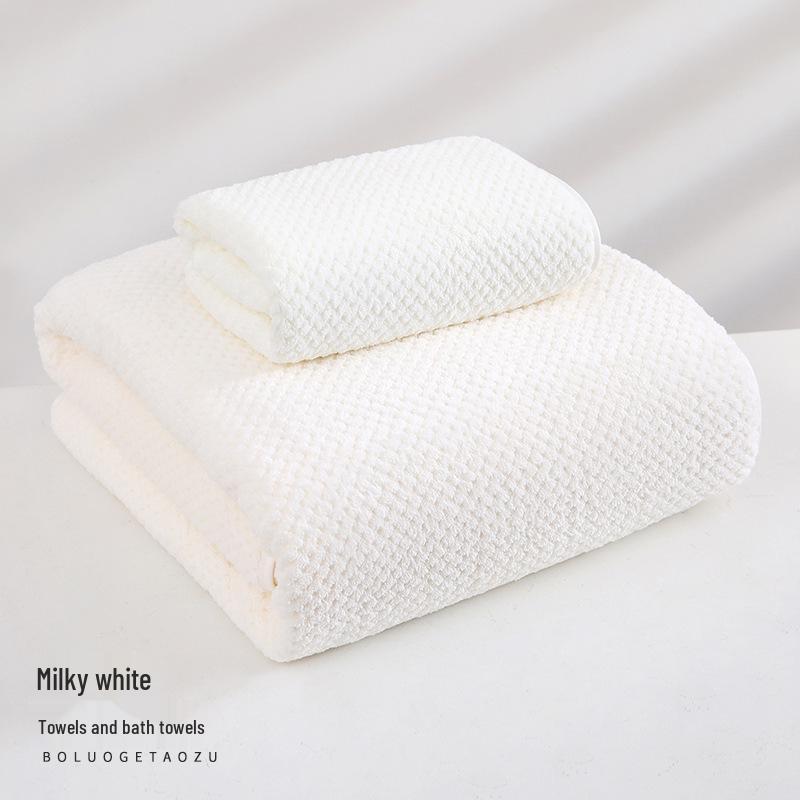 Quick-Dry Coral Fleece 3-Piece Towel Set - Absorbent Cotton for Bath, Beach & Home
