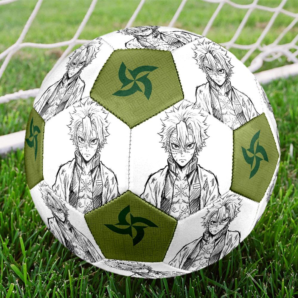 1pc Demon Slayer Kimetsu no Yaiba Soccer Ball Size 5 Indoor Soccer Ball Fashion Colorful Backyard Game - Great For Sports Fans Gift HE24
