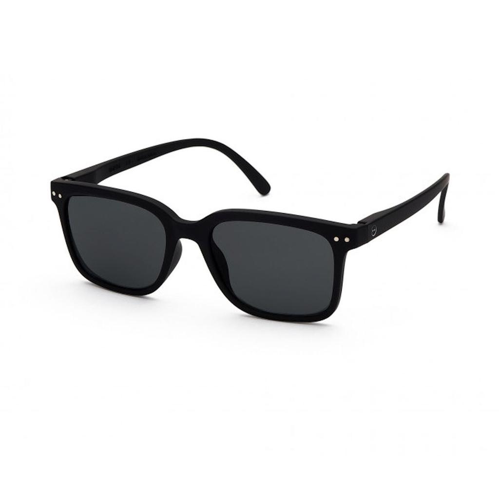 Sunglasses Model Square [Izipij] #L (Black/Gray)