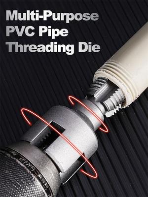 DN15 DN20 Pipe Threading Tool Hex Shank Die Internal External Threads 1/2&3/4 Water Pipes PPR PVC MPP With Detachable Handle