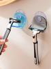 Powerful Vacuum Suction Cup Hooks Multifunctional Shaver Hanging Rack Reusable Suction Shower Hook for Towel Bathrobe Loofah