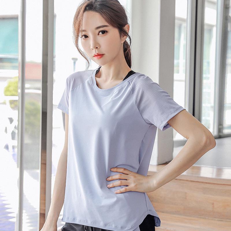 Women s Quick-Dry Breathable Yoga T-Shirt - Short Sleeve, Cool Touch, Sun Protection Fitness Cover-up