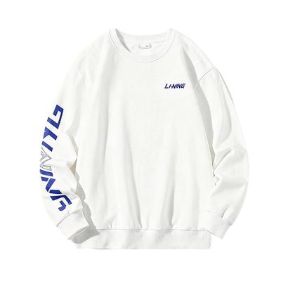 Li Ning Sports Fashion Series Round Neck Skin-Friendly Comfortable Trendy Versatile Sweatshirt Unisex Sweatshirt AWDUD44-1