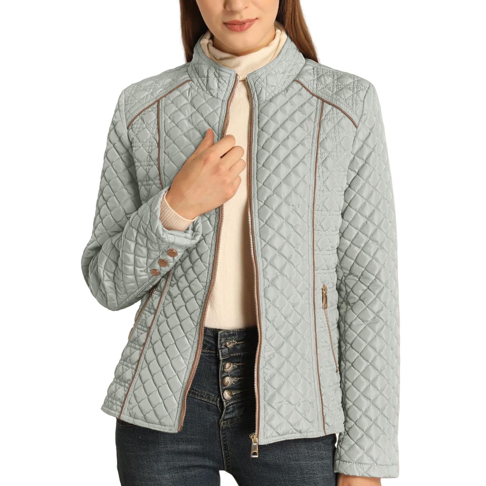 

Женская зимняя теплая хлопковая куртка однобортная на молнии L