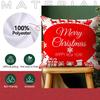 Merry Christmas Cushion Pillowcase Printed Polyester 40/45/50cm Throw Pillowcover Decorative Sofa Cushion Pillowslip Home Decor