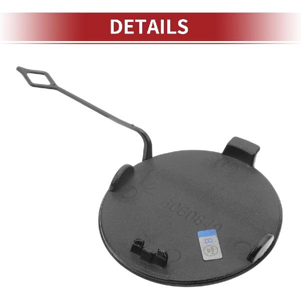 Rear Car Bumper Tow Hook Cover for BMW 428i 2014-2016 Tow Cover Cap with Hook No.51128060849 Black Plastic 1 Pcs