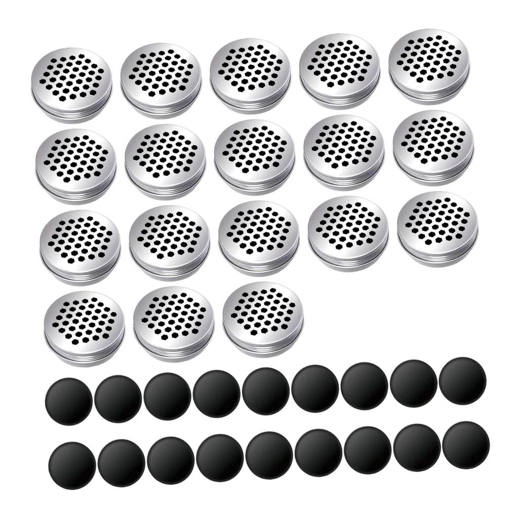 18x Dog Scent Training Tin Supplies with Hollow Lids Lightweight Food Containers Reusable Metal