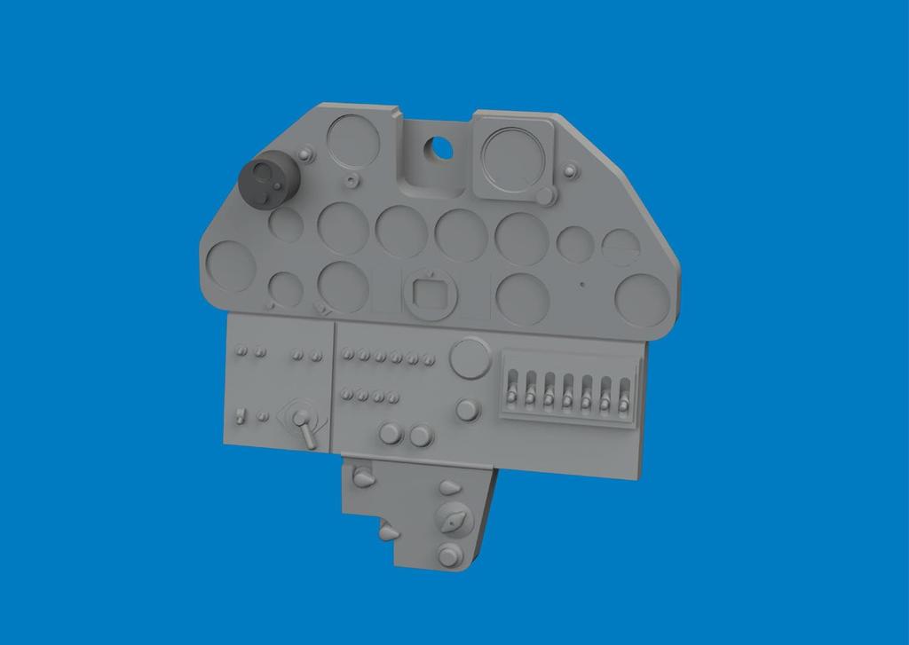 Eduard Look Series Palubná doska Plastové diely modelu 644295 1/48 P-40E (pre Eduard) (Lietadlo)