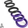 7 Men's Silicone Ring Set and Sleeve for Erection Enhancement, Soft and Elastic Male Sex Toy,Adult Toys for Couples' pleasure(Black and Blue)