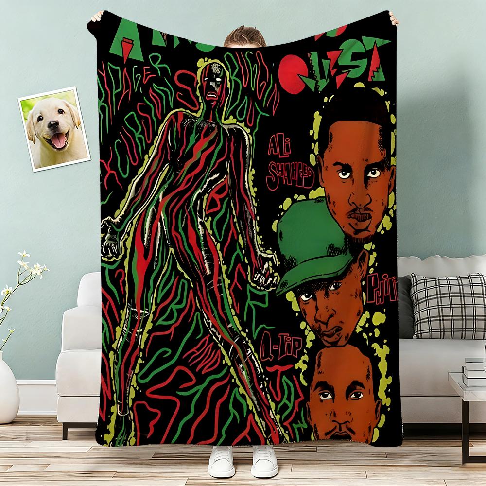Band A Tribe Called Quest Album Throw Lightweight G Flannel Blanket Soft Skinfriendly for Summer Cooling