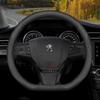 Leather Car Steering Wheel Cover for Peugeot 307 106 Partner 407 406 306 301 108 607 408 207 206 208 308 508 SW GT 2012 - 2025