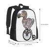 Vintage Dodo Hot Sale Backpack Fashion Bags Dodo Bird Vintage Bycicle