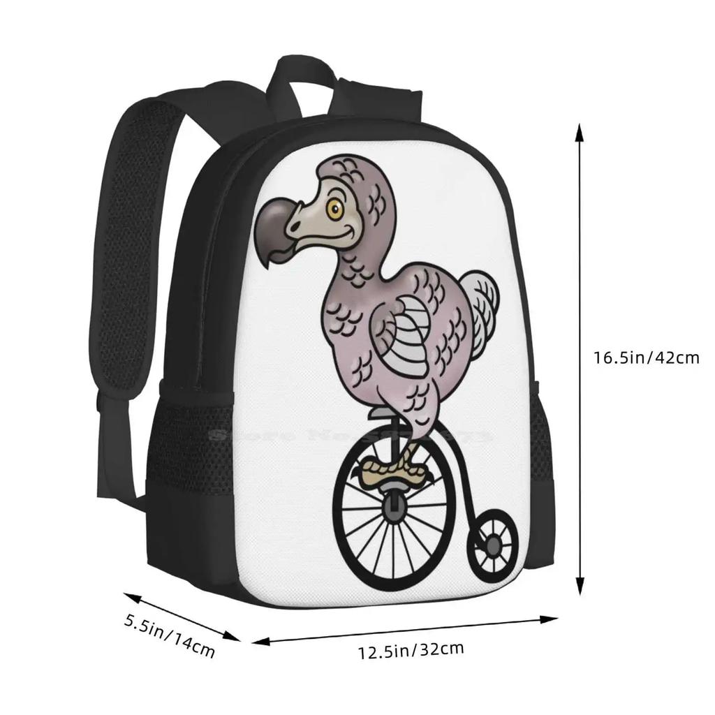 Vintage Dodo Hot Sale Backpack Fashion Bags Dodo Bird Vintage Bycicle