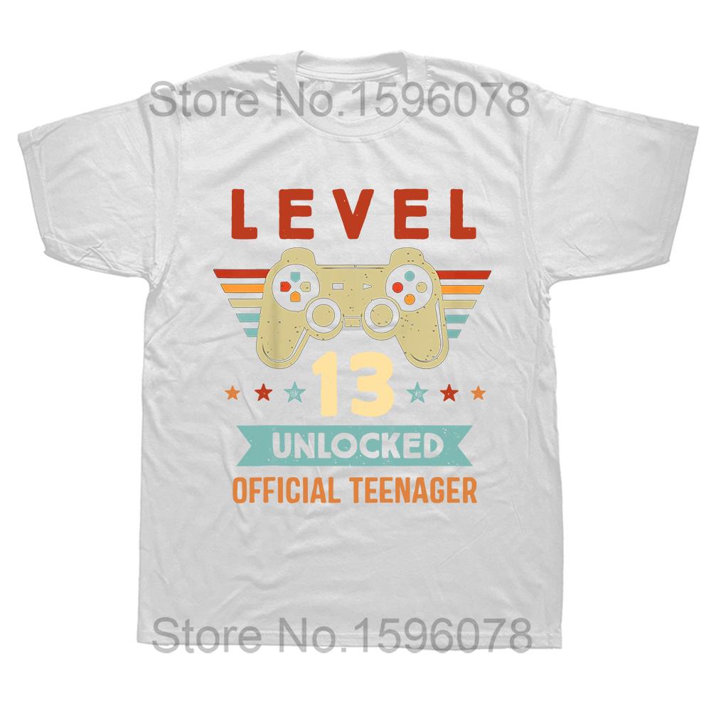 Official Teenager 13th Birthday Gift 13 Year Old Boys Girls T Shirts Graphic Cotton Streetwear Short Sleeve Summer Style T-shirt