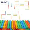 100Pcs Wood Counting Sticks Montessori Math Toys Children Baby Learning Game Stick Bar Multi-Color